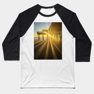 Sunrise at Tybee Island Pier Baseball T-Shirt